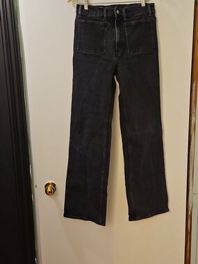 Polo by Ralph Lauren Women's Black Wide-Leg Jeans Size 29